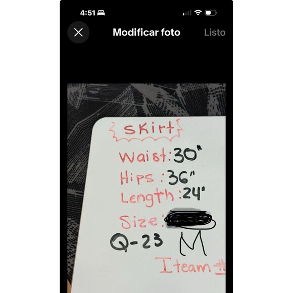 Lularoe Cassie Skirt Women's M Black Fitted Pull On Stretch NWT - Picture 9 of 9